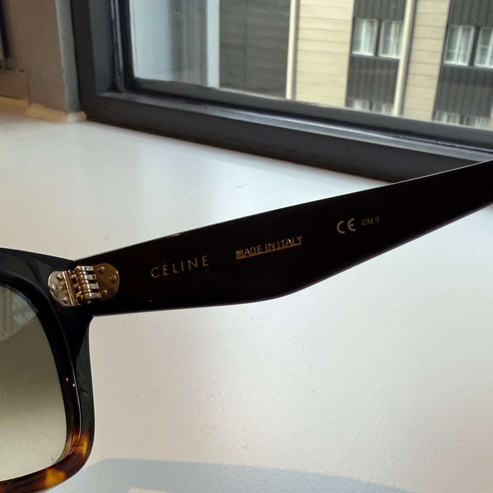 Celine Tortoise Shell Sunglasses - Picture 2 of 5